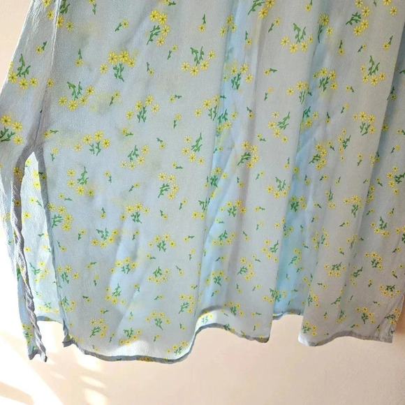 Faithfull The Brand Jea Marie Puff Sleeve Feminine Midi Sundress Dress Sz Small - Picture 10 of 16